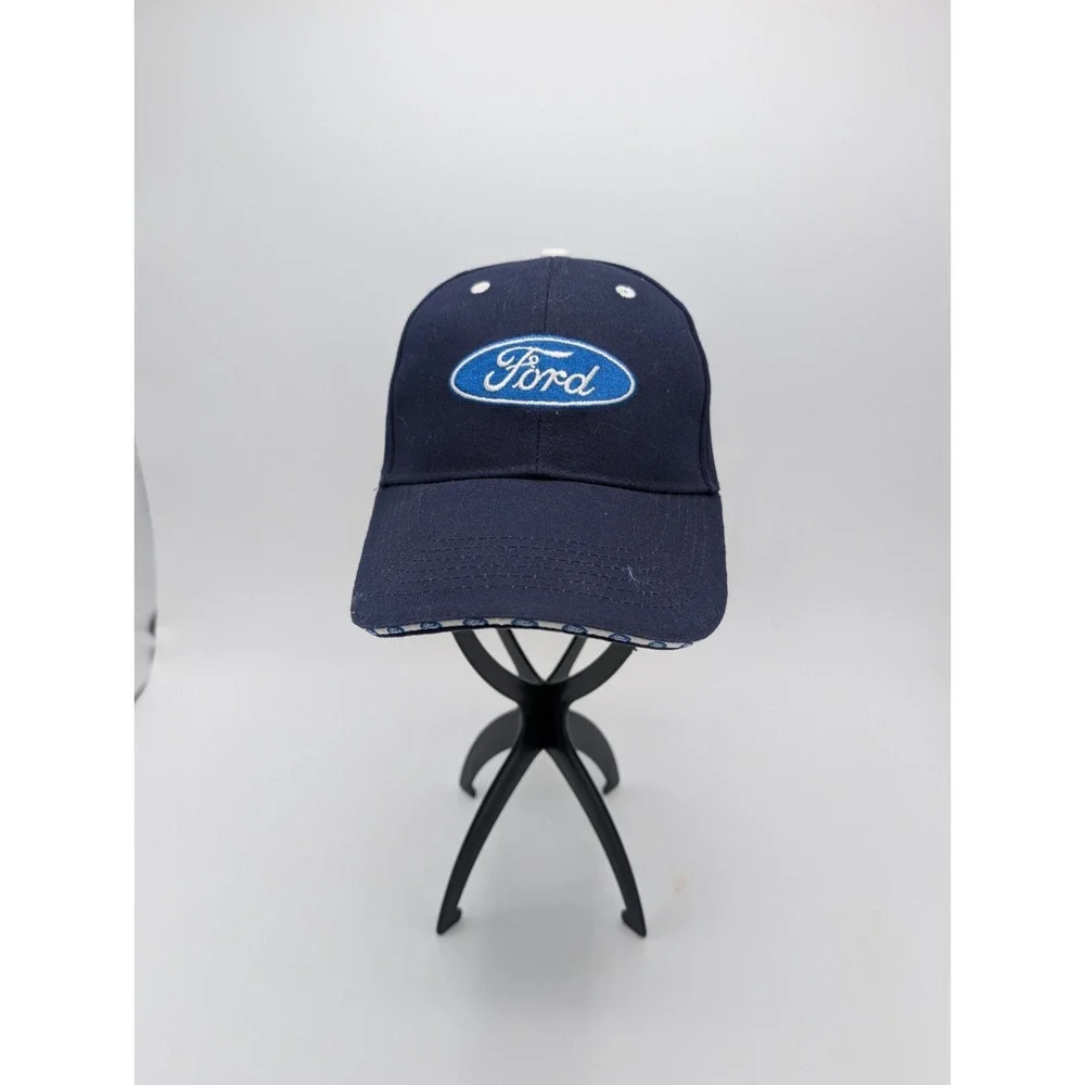 Ford Strapback Hat, Charles Gabus Ford Dealer, Navy Blue 100% Cotton Cap